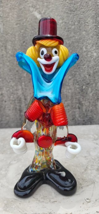 Conjunto figuras cristal Murano cisne, delfín, cab