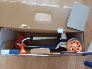 Patinete 3 Ruedas Oxelo Azul Naranja