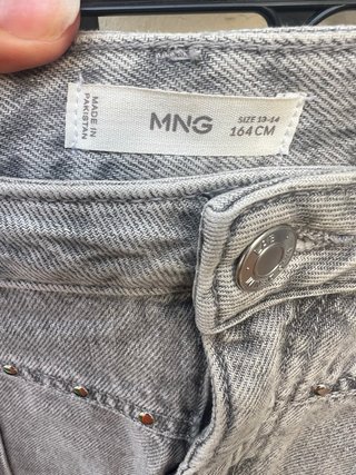 Falda vaquera gris niña MNG