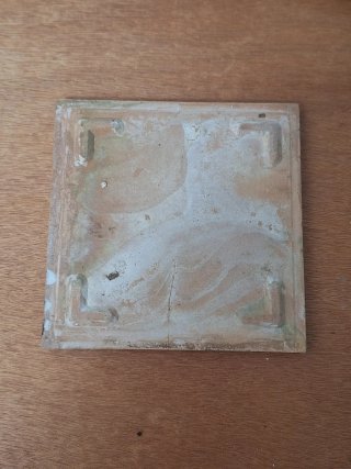 Antiguo Azulejo cerámico esmaltado Elma