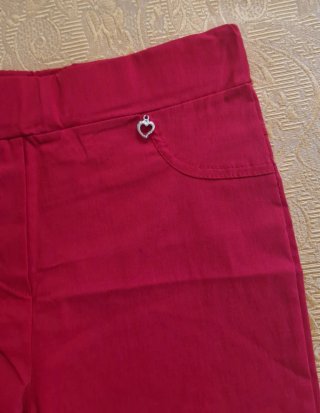 Pantaloni donna rossi leggeri