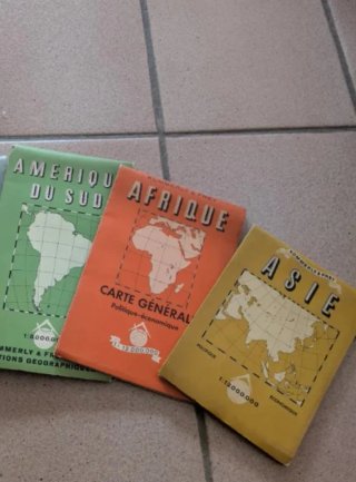 Mapas vintage Kümmerly & Frey (3uds)
