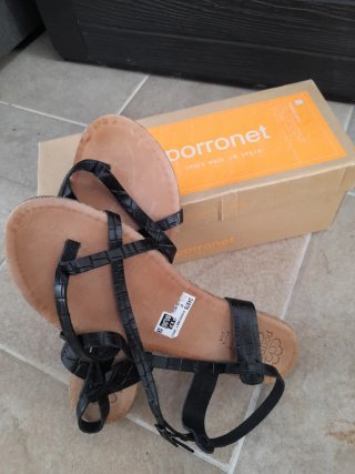 Sandalias Porronet Negras