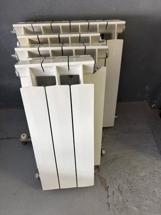 Lote 4 radiadores aluminio blanco