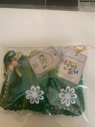 Set 2 Quadrotti con lavanda biologica Fatti a Mano