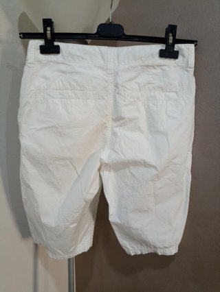 Bermuda ragazzo cotone bianco.