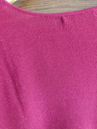 Jersey Lurex sin mangas burdeos Talla S