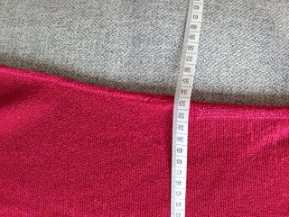 Jersey Lurex sin mangas burdeos Talla S