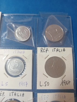 Monete Repubblica Italiana in cartella