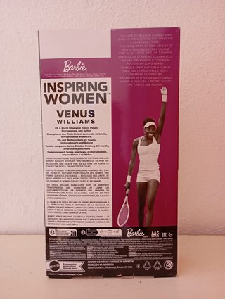 Muñeca Barbie Venus Williams Inspiring Women