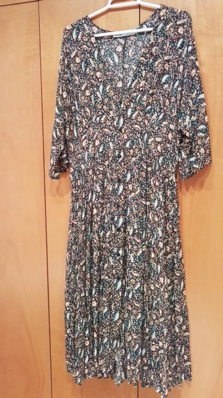 Vestido estampado ZARA talla S