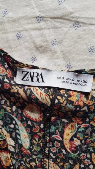 Vestido estampado ZARA talla S