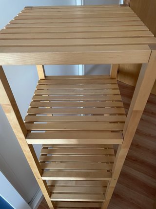 Estantería de madera de 4 baldas