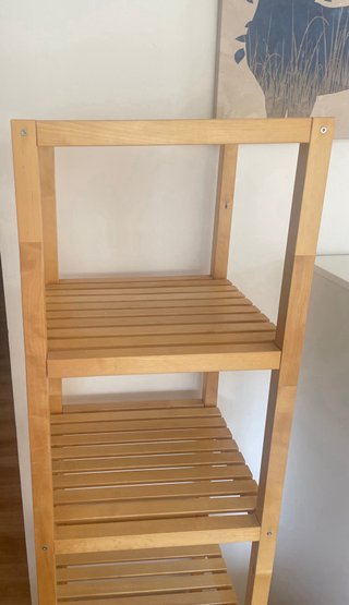 Estantería de madera de 4 baldas