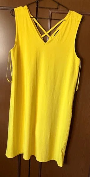 Abito Yessica cotone elasticizzato giallo M