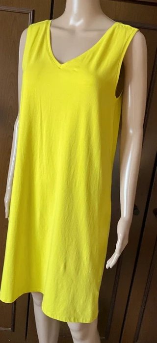 Abito Yessica cotone elasticizzato giallo M