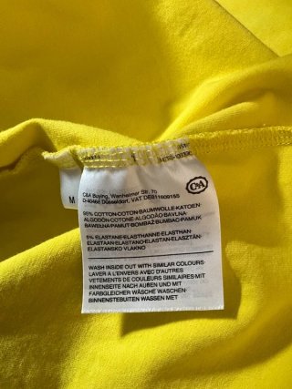 Abito Yessica cotone elasticizzato giallo M