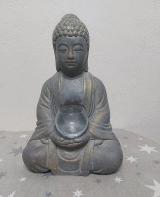 Figura Buda Sentado con Vaso