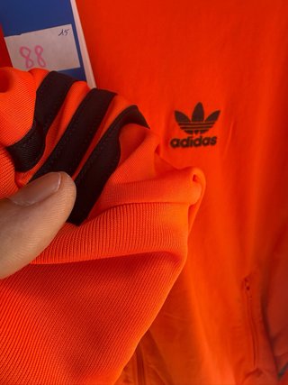 Chaqueta Adidas Naranja y Negra Talla M