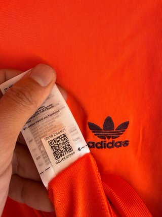 Chaqueta Adidas Naranja y Negra Talla M