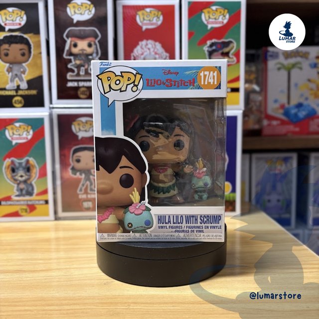 Funko Pop! 1741 Lilo & Stitch Hula Lilo con Scrump