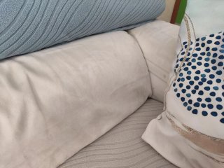 Divano letto chaise longue tessuto