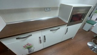 Muebles de cocina madera y metal