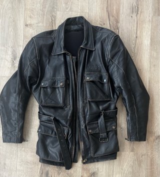 Chaqueta de cuero moto Brixton vintage