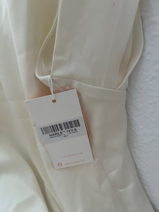Vestido largo crema
