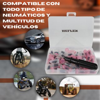 Kit Reparación Pinchazos Coche 41 Piezas
