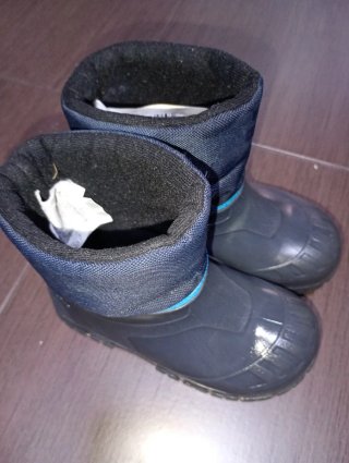Botas de Nieve Decathlon Azul/Gris niño t. 26/27