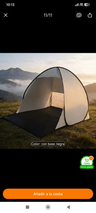 Tienda de campaña para playa nueva