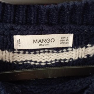 Jersey Mango Rayas Azul y Blanco