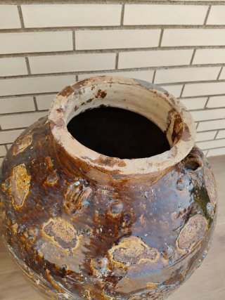 Tinaja antigua gres Martaban-China Dinastía Qing