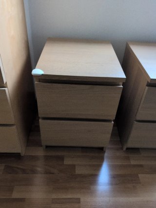 Mesitas de noche Malm Ikea (2 unidades)