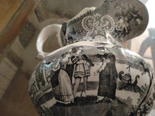 Jarrón de porcelana vintage