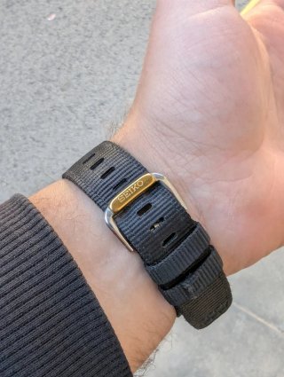 Seiko 7T34-7A40 Cronógrafo Dorado Blanco
