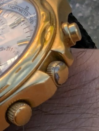 Seiko 7T34-7A40 Cronógrafo Dorado Blanco