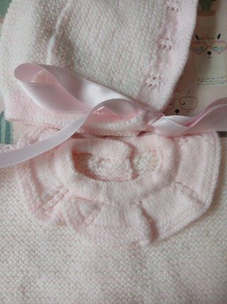 jersey y capota bebé hecho a mano 1-3 meses