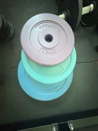 Discos de peso para barra (2.5kg, 5kg, 10kg)