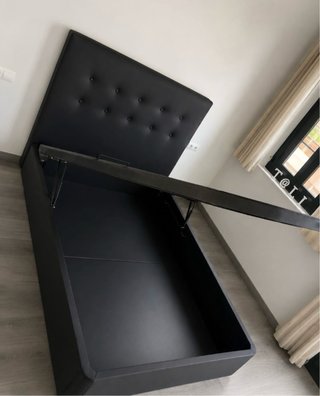 Canapé abatible madera y tela