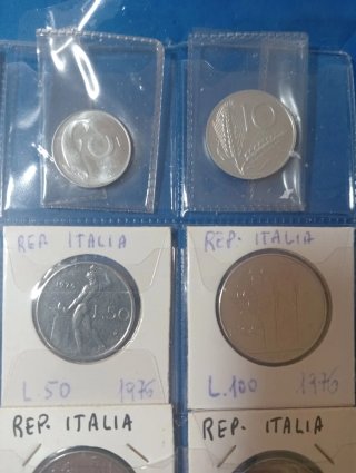 Monete Repubblica Italiana in cartella