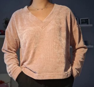 Jersey Stradivarius rosa talla S