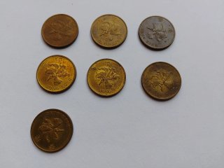 19 Monedas Dólar Hong Kong 1997-1998