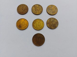 19 Monedas Dólar Hong Kong 1997-1998