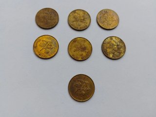 19 Monedas Dólar Hong Kong 1997-1998