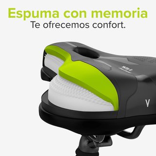 Sillín bicicleta unisex ergonómico Velmia trekking