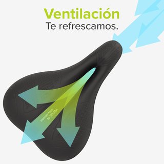 Sillín bicicleta unisex ergonómico Velmia trekking