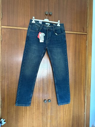 Pantalón Easy Wear Hombre Talla 44 Azul Nuevo
