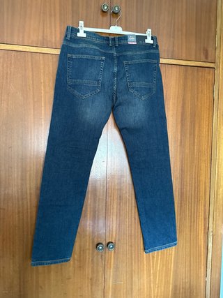 Pantalón Easy Wear Hombre Talla 44 Azul Nuevo